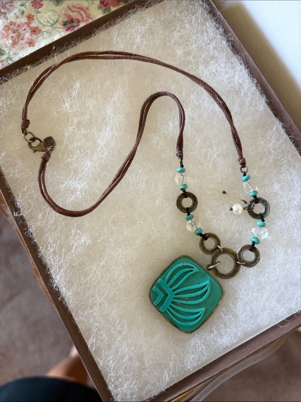 Retired silpada “aqua grace” boho pendant